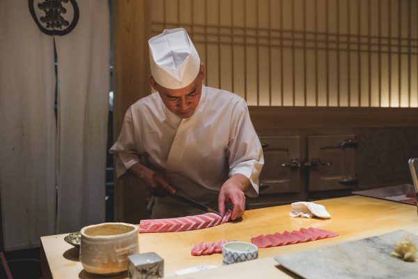 Mt. Fuji from Tokyo Sushi Saito