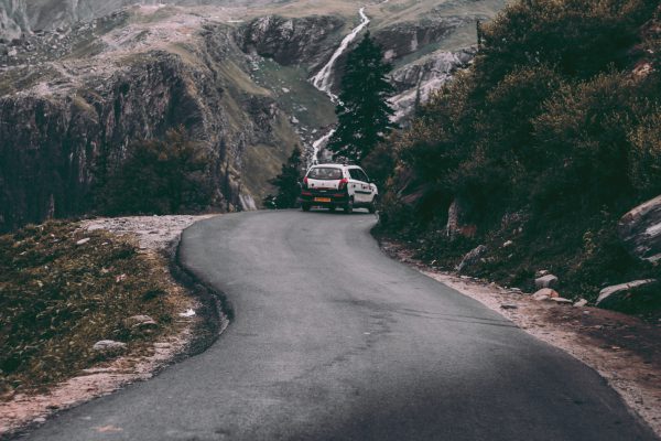 Car on road